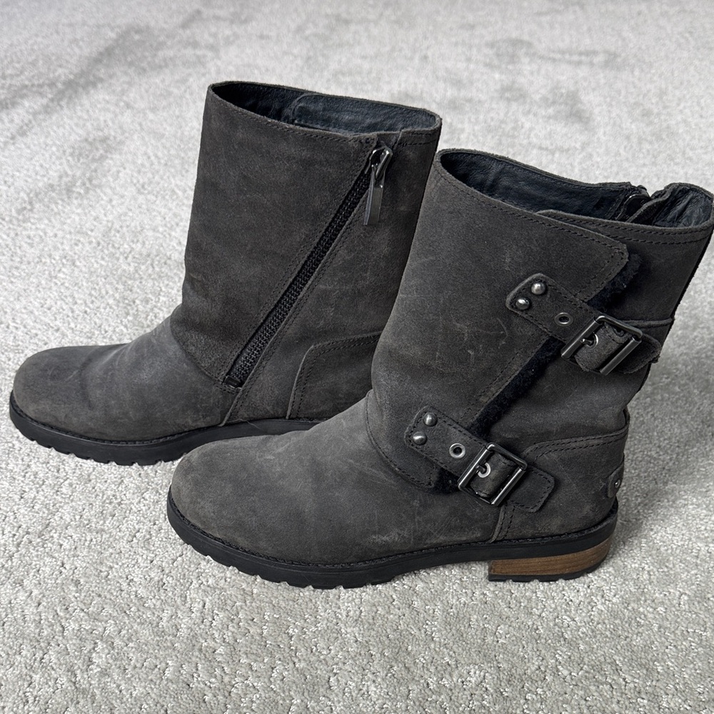 UGG Black Moto Boots